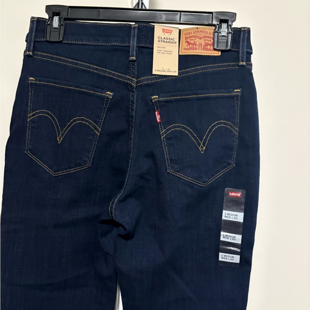 Levi's Blue Skinny Jeans Classic Fit - Picture 3 of 4